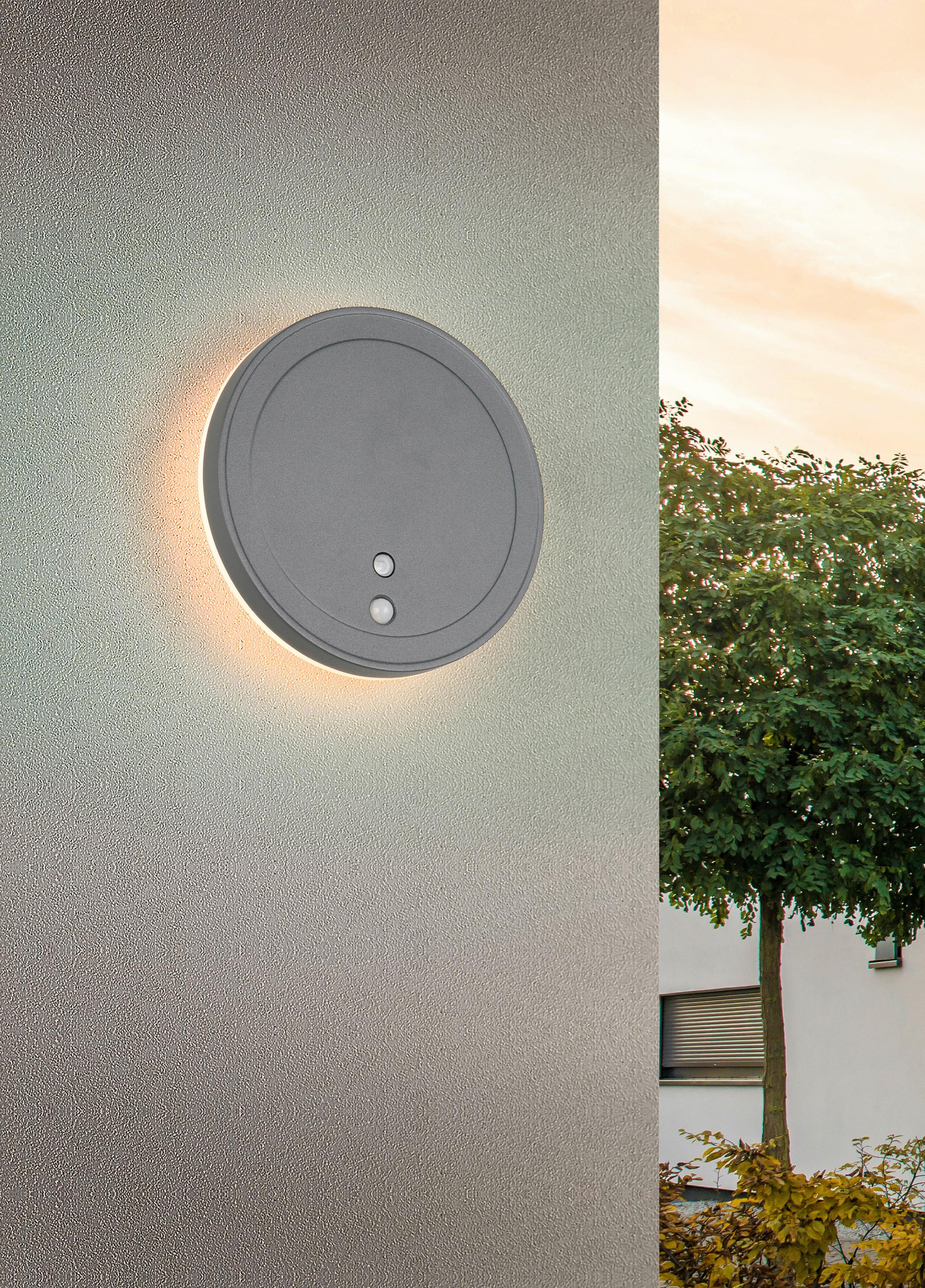 Außenwandleuchte Fortaleza Anthrazit D: 14 Cm - Anthrazit, Design, Metall (14/3,5cm)