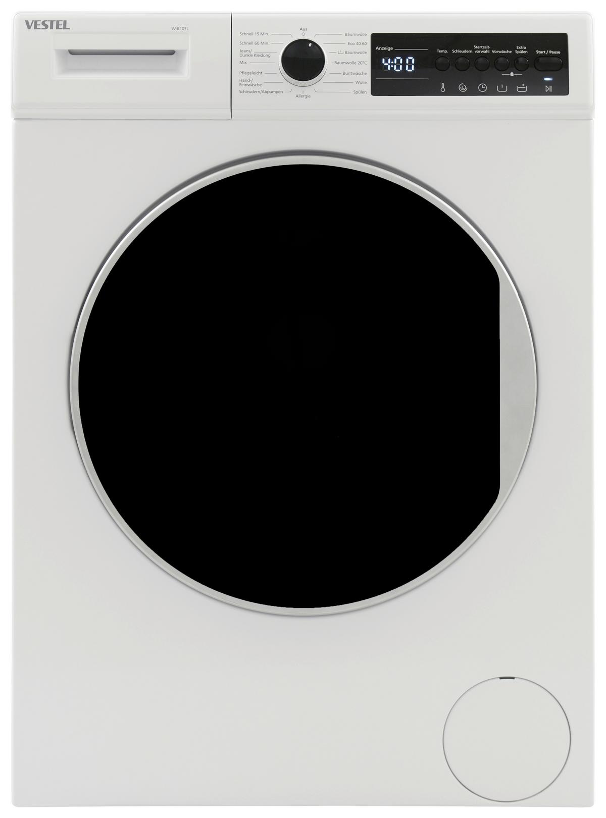 Waschmaschine W-B107u 7 Kg 1400 U/Min Aquastop - Weiß, Basics (60/85/53cm) - Vestel