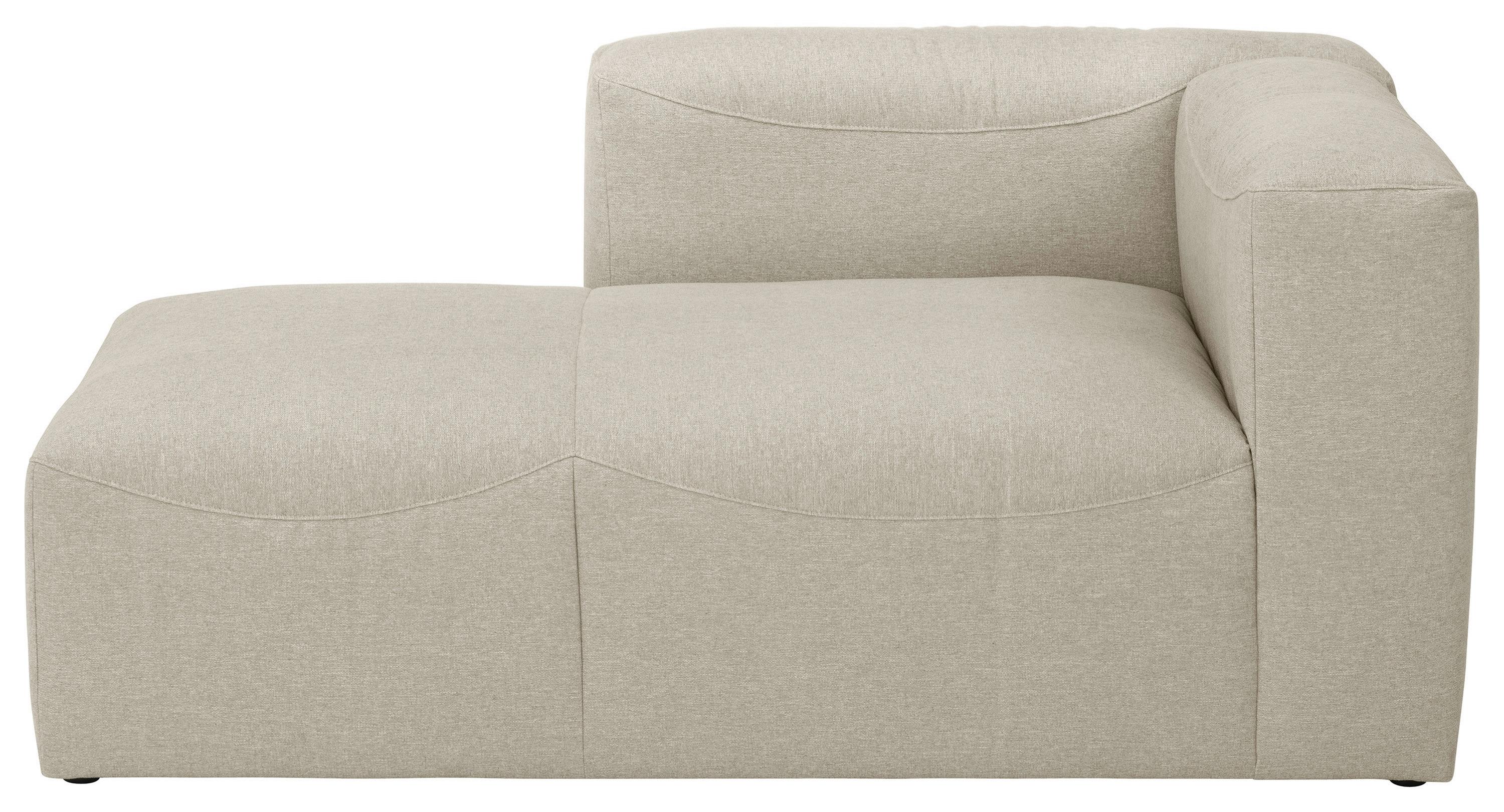 Recamiere Lena Creme Rücken Echt - Creme, Design, Textil (160/73/100cm) - Max Winzer