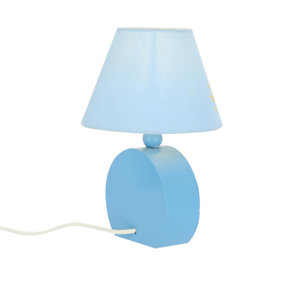 Kindertischleuchte 41-25206 Dolly - Hellblau, Basics, Holzwerkstoff/Textil (17/17/20cm)