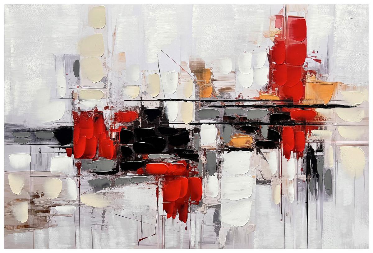 Leinwandbild Kristina - Multicolor/Naturfarben, KONVENTIONELL, Holz/Textil (116/78/2,3cm) - James Wood