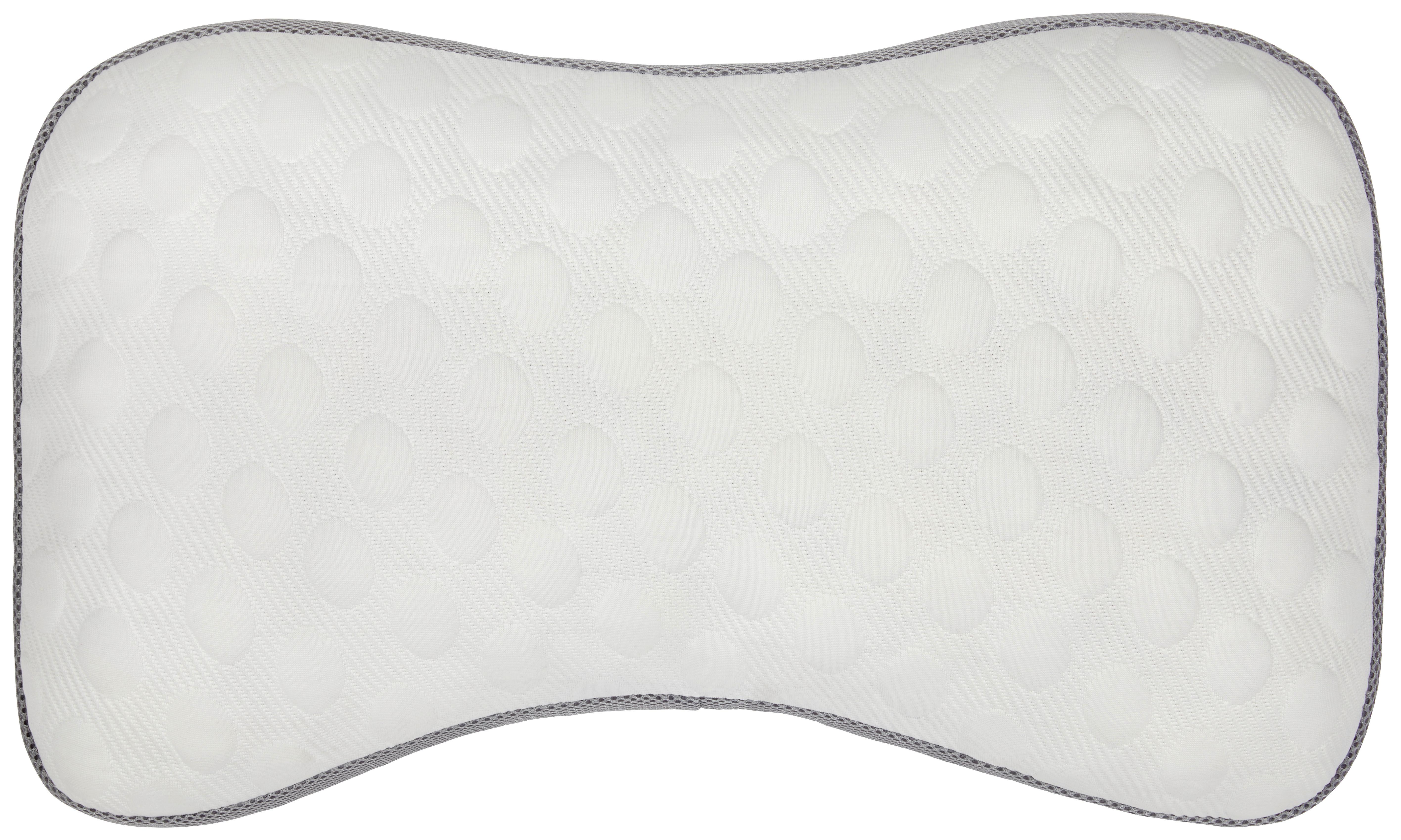 Nackenkissen Mila 36x60 Cm Füllung: Polyurethan Mit Zipp - Weiß, KONVENTIONELL, Textil (36/60cm) - Ele