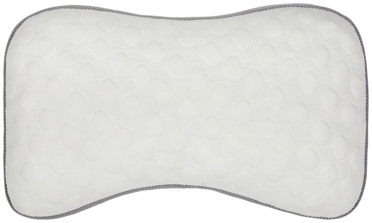 Nackenkissen Mila 36x60 cm Füllung: Polyurethan mit Zipp - Weiß, KONVENTIONELL, Textil (36/60cm) - Ele