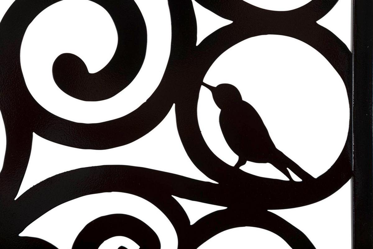 Wanddeko Three Schwarz B: 70 cm - Schwarz, Basics, Metall (70/70/1cm)