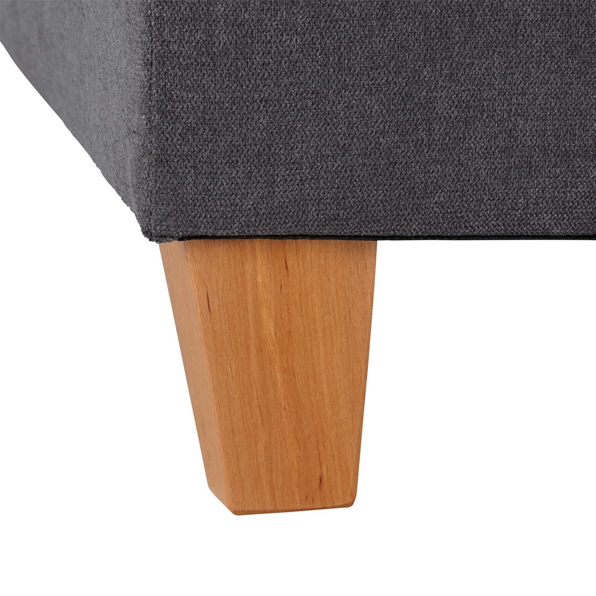 Posteľ Boxspring JERRY 180x200 cm, tmavosivá - farba jelše/tmavosivá, Modern, drevo/kompozitné drevo (180/200cm) - Bessagi Home