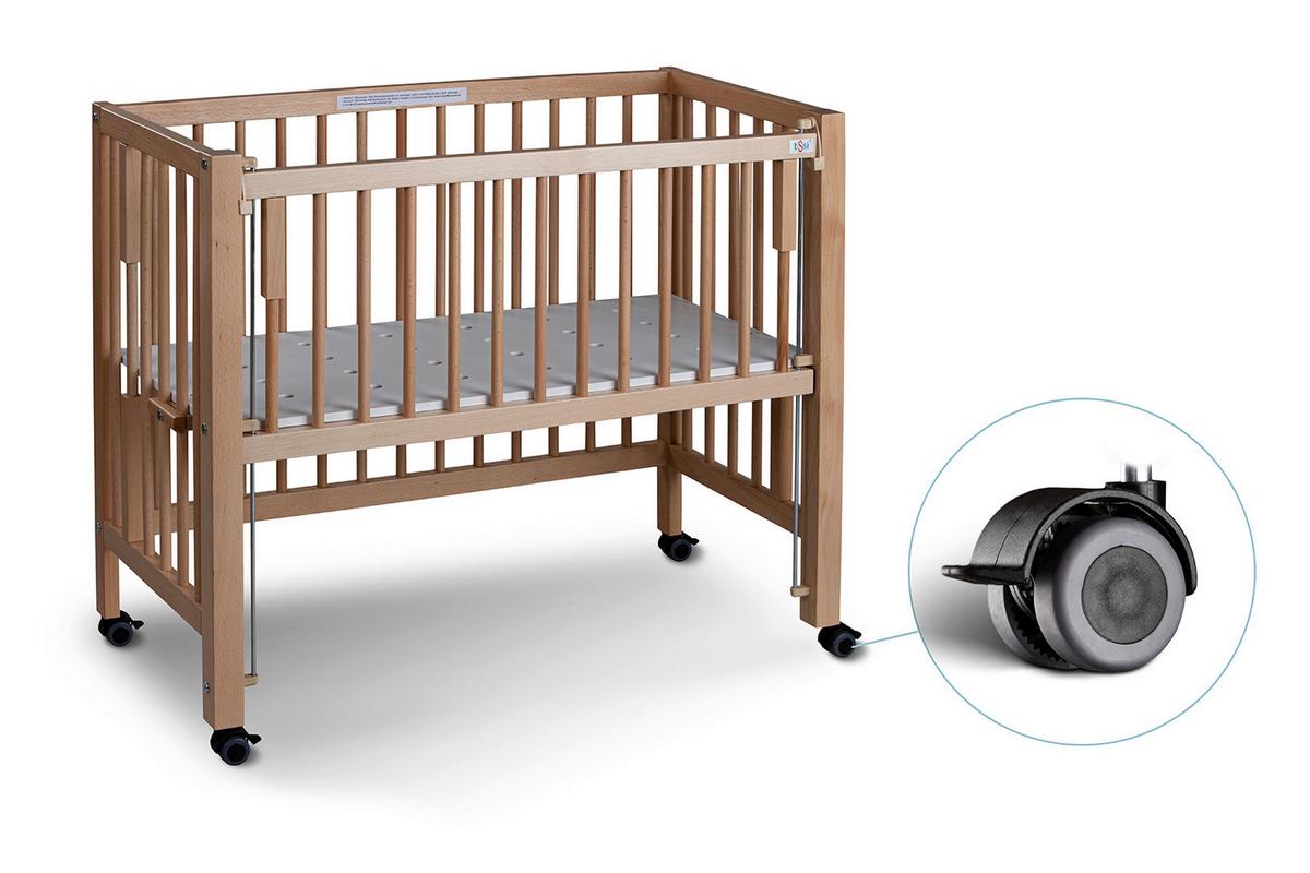 Beistellbett Tissi®maxi - Buchefarben, Basics, Holz/Kunststoff (94/56/94cm) - tiSsi