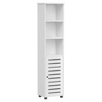 Midischrank Bathroom Cabinet - Schwarz/Weiß, MODERN, Holzwerkstoff (40/167/30cm) - MID.YOU