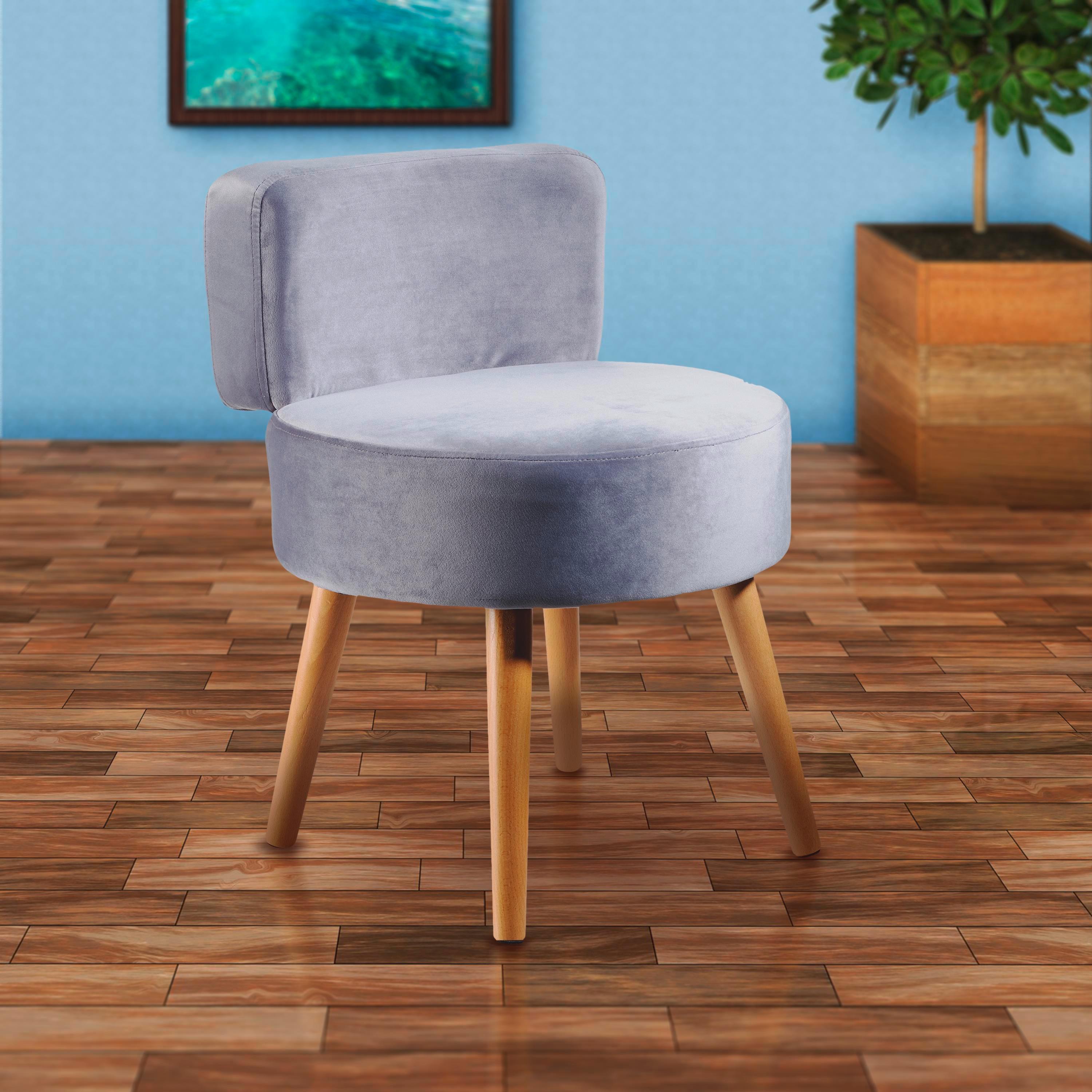 Sessel Milo - Grau, Design, Textil (44/58/44cm) - Echtwerk