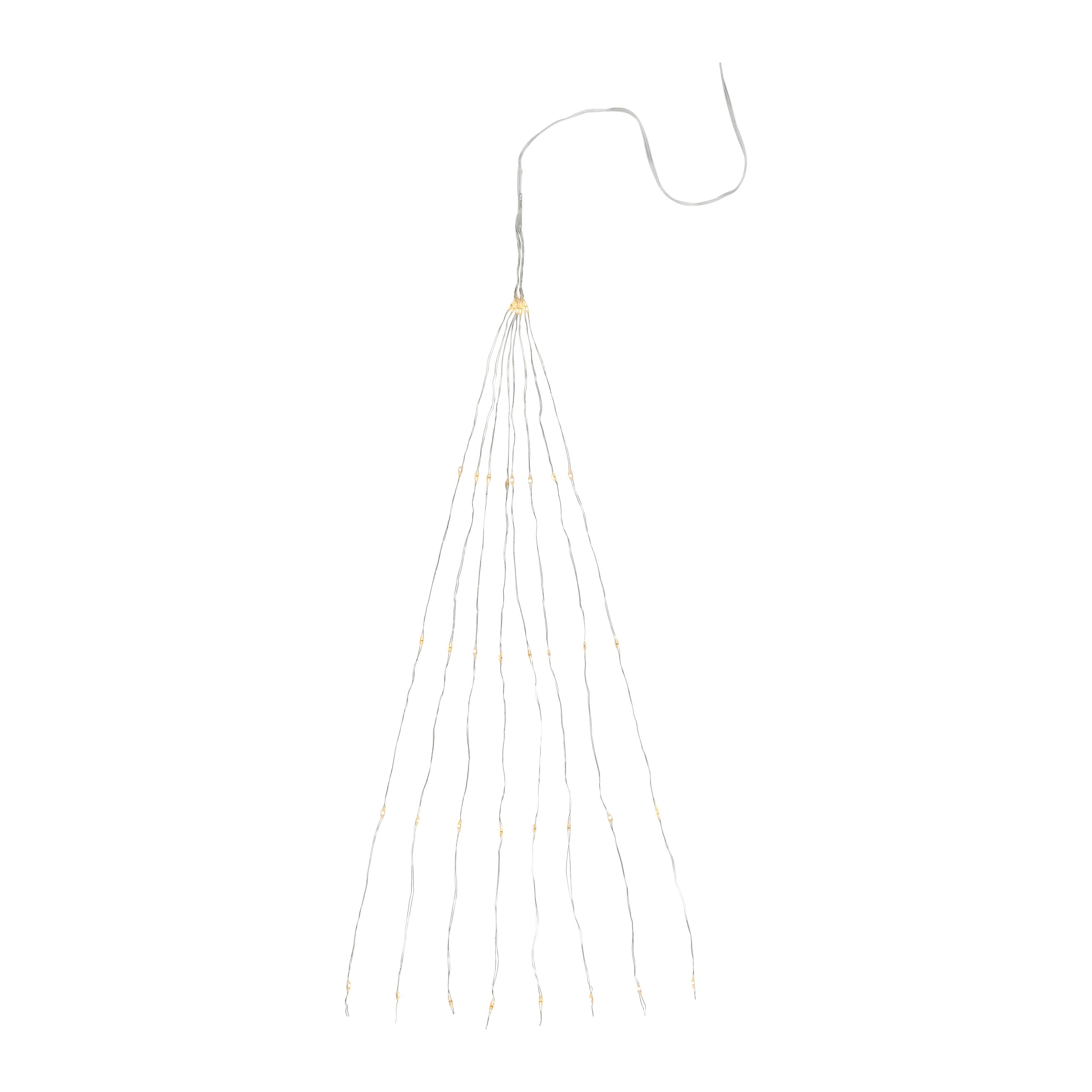 Světelný řetěz 40LED/teplá bílá - barvy stříbra, Konvenční, kov (45cm) - Mömax