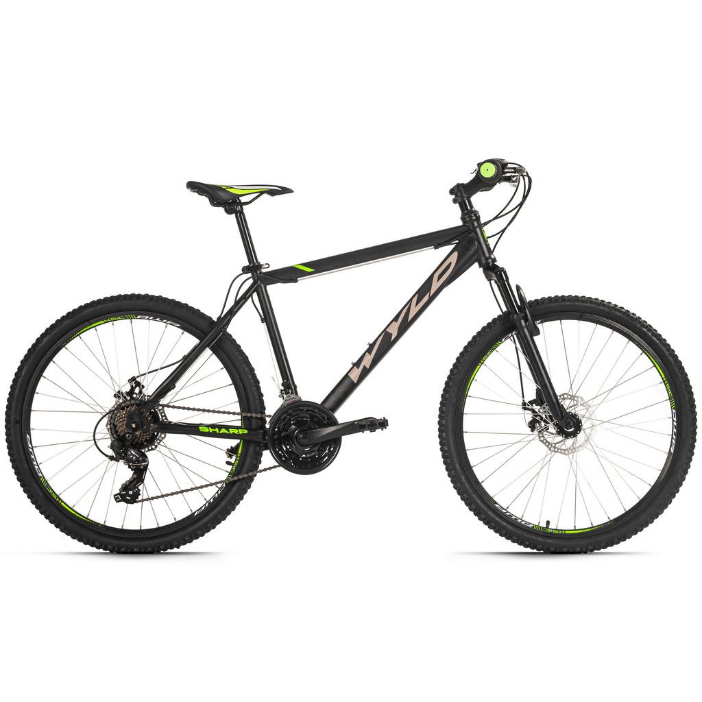 Mountainbike Schwarz/grün 26 Zoll, Rahmen 46 Cm