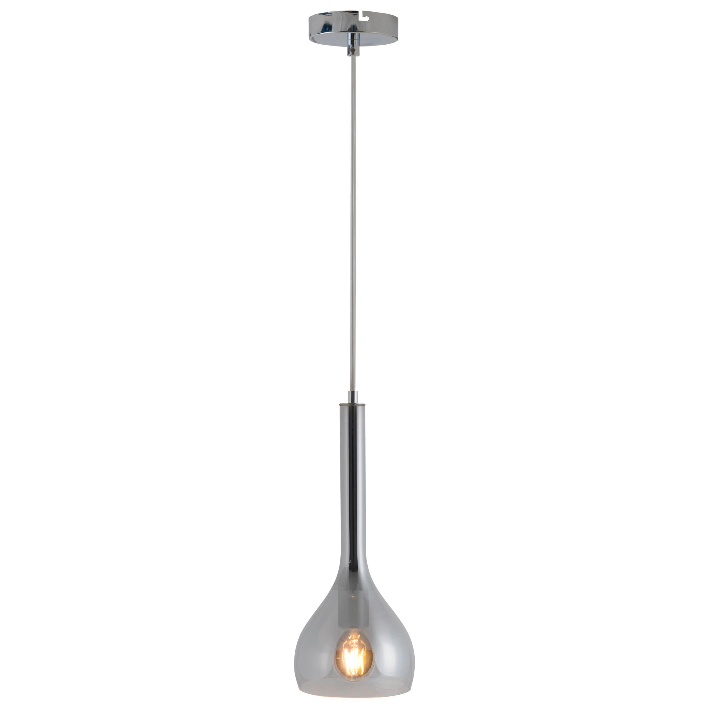 Hängeleuchte 6127097 Vaso - Chromfarben, Design, Glas/Kunststoff (16/143cm) - Näve