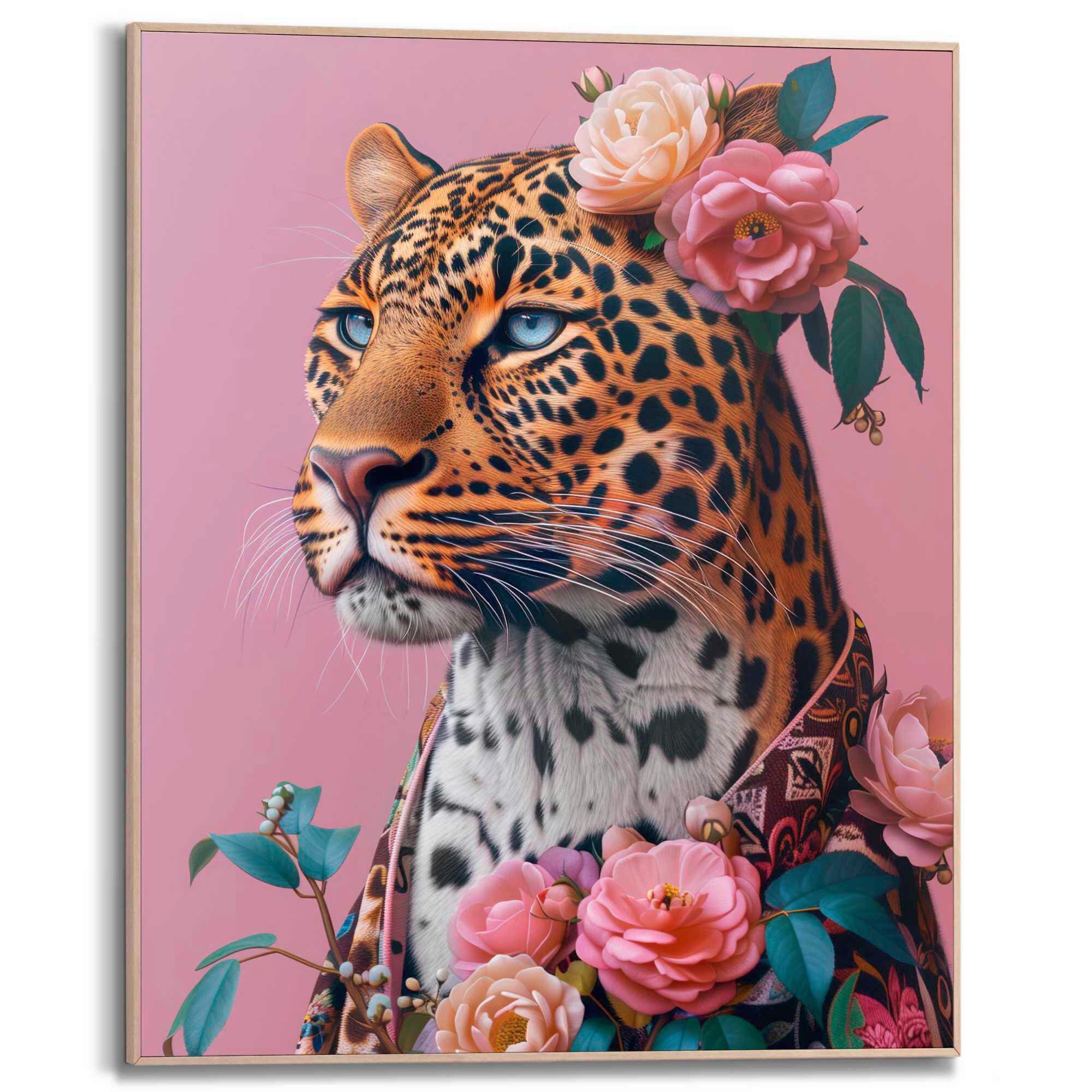 BILD Fashion Leopard 40x50 cm - Schwarz/Braun, Trend, Holzwerkstoff (40/50cm) - Reinders!