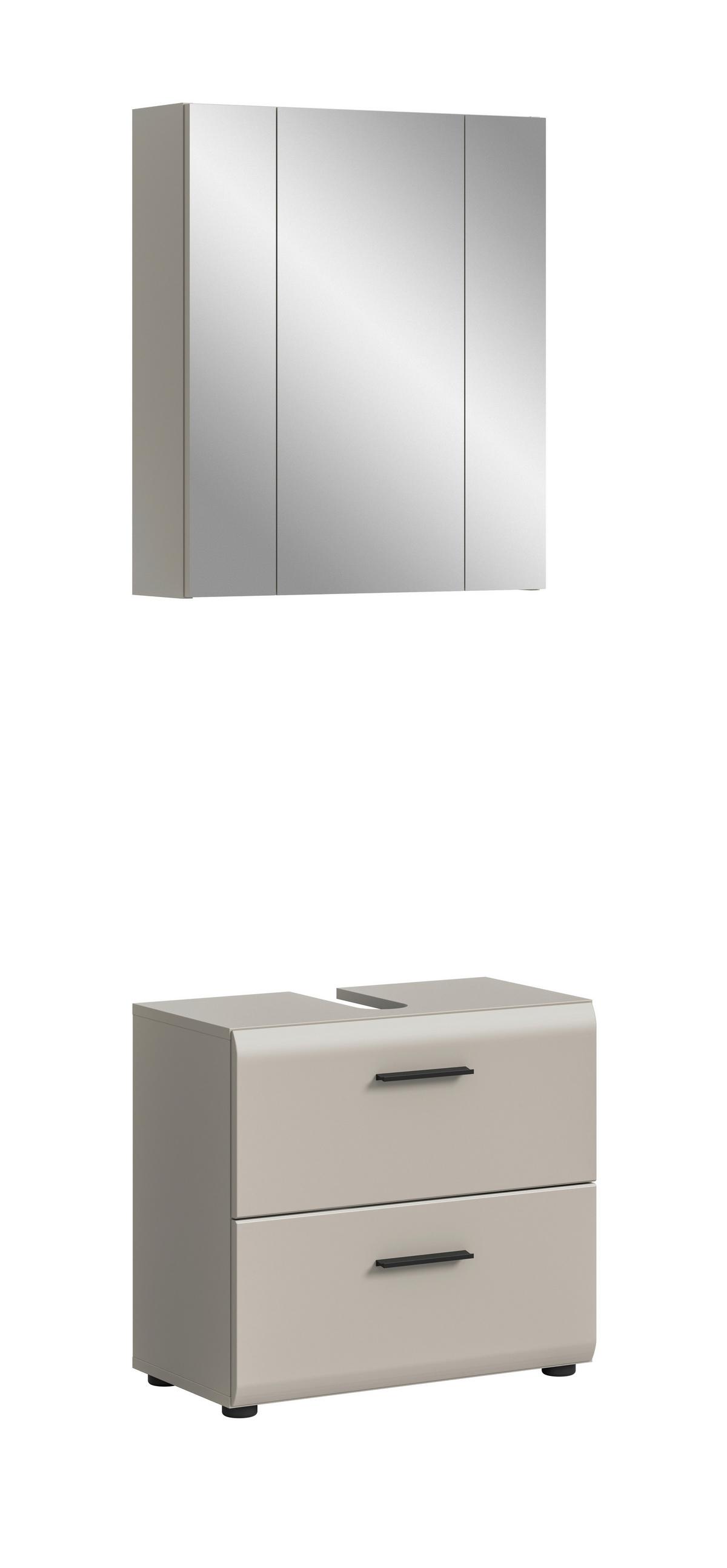 Badezimmer Ice Kaschmir B: 60cm - Kaschmir, Trend, Glas/Holzwerkstoff (60cm) - MID.YOU