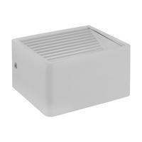 Außenwandleuchte Doninni 1 Weiss - Weiß, Basics, Kunststoff/Metall (13,5/12/7,5cm) - Eglo