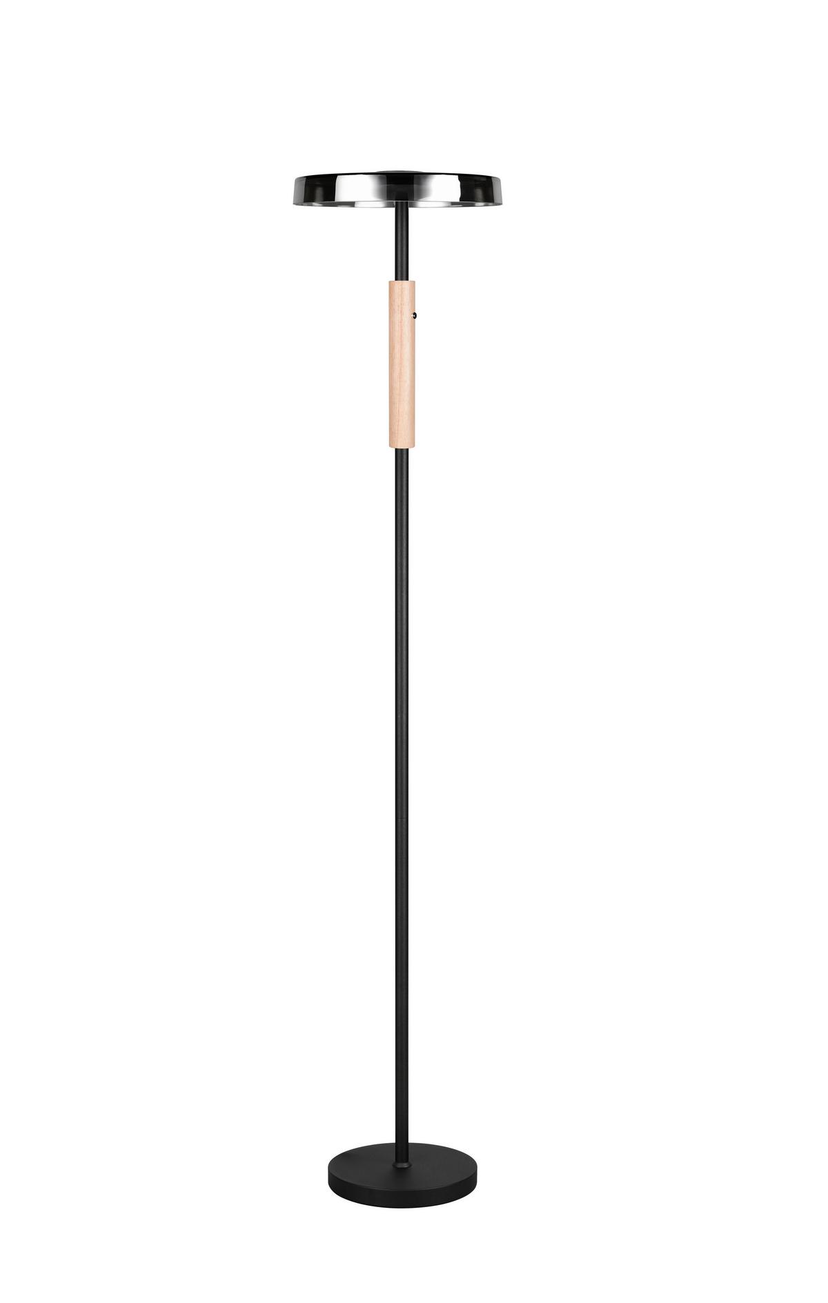 LED-Stehleuchte 454910165 Celeste - Braun/Weiß, Design, Glas/Metall (33/160cm) - Trio Leuchten