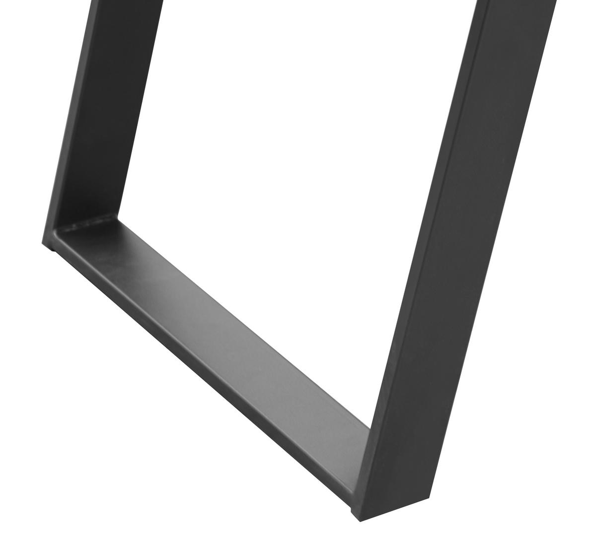 Schreibtisch B 140cm H 60cm Eichefarben/Grau Viola - Eichefarben/Grau, MODERN, Holzwerkstoff/Metall (140/60/76cm) - MID.YOU