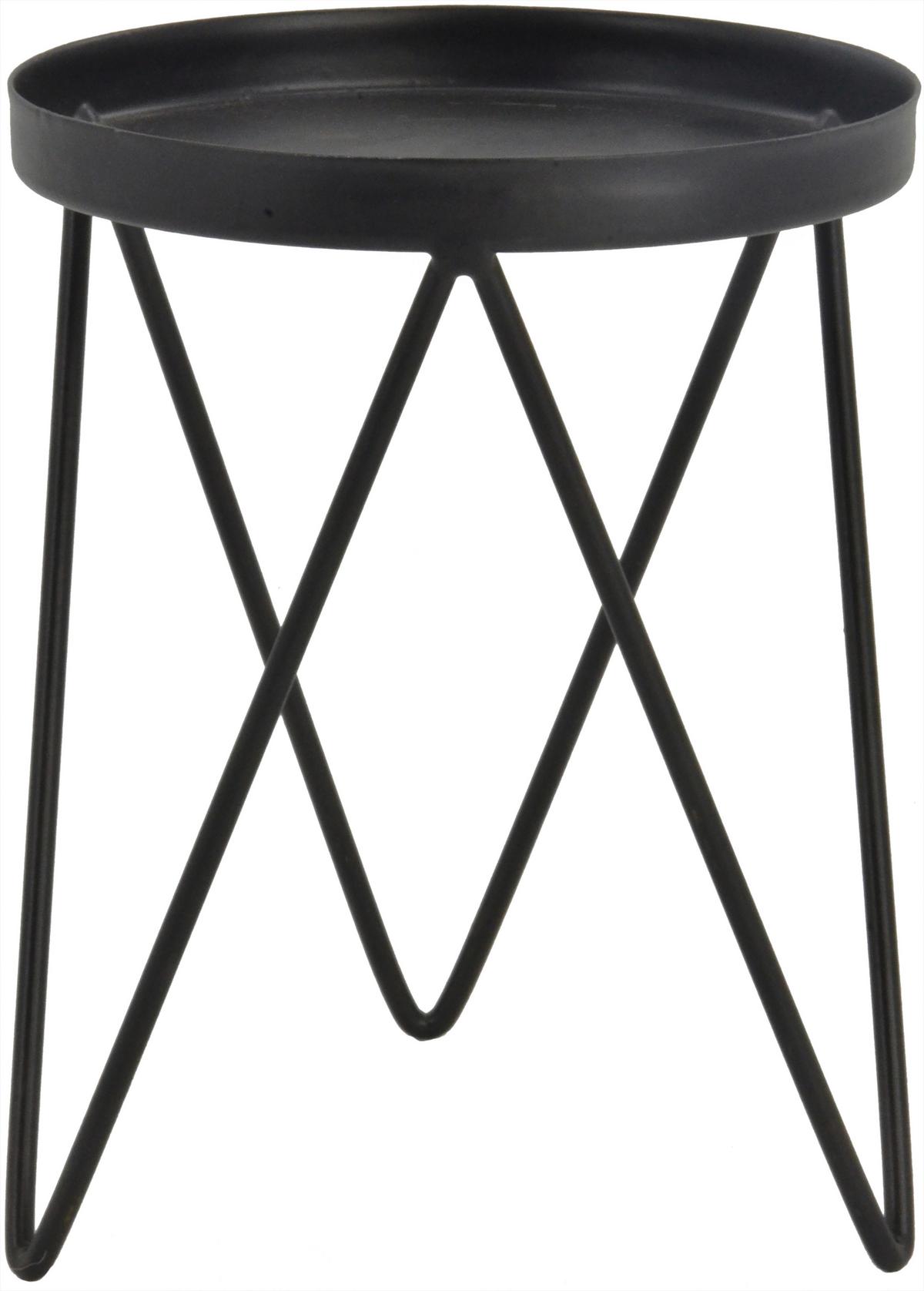 Svietnik Leni - čierna, kov (12,5/15cm) - Mömax