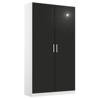 Drehtürenschrank 91 Cm Berlin Weiß/grau - Weiß/Grau, MODERN, Holzwerkstoff (91/210/54cm) - Rauch Möbel