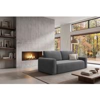 Schlafsofa Piemonte Graphitfarben B: 240cm - Schwarz/Graphitfarben, MODERN, Holz/Holzwerkstoff (240/92/103cm) - Livetastic