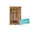 Infrarotkabine Kuppari inkl. Lieferung & Montage - Naturfarben, MODERN, Holz (120/190/105cm)