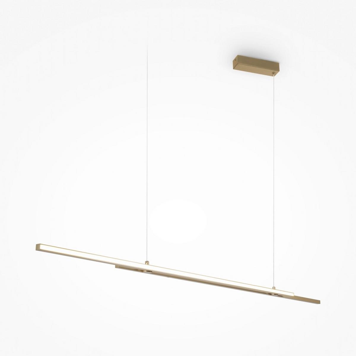 Pendelleuchte Halo - Messingfarben, MODERN, Metall (150/1,5/15,5cm) - MAYTONI
