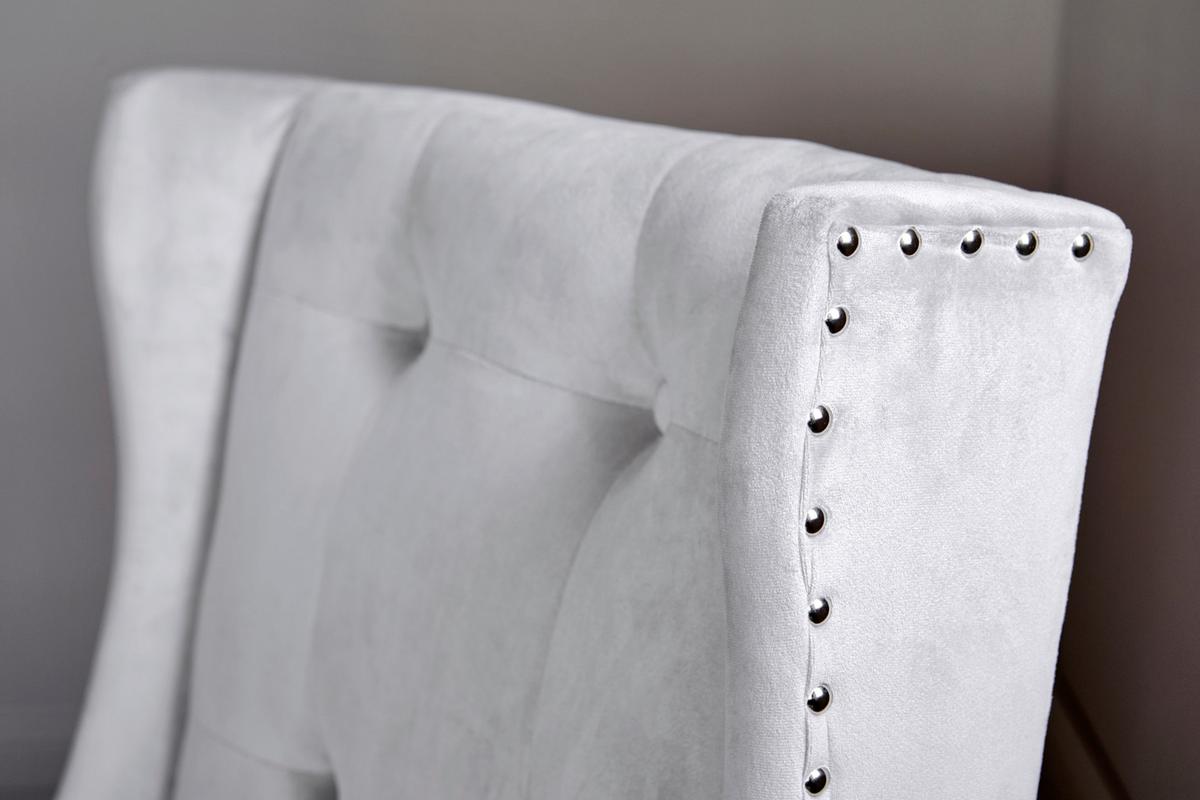 Stuhl Savik Norfolk Silberfarben/schwarz B: 57 Cm - Silberfarben/Schwarz, MODERN, Holz/Textil (57/64/99cm) - Livetastic