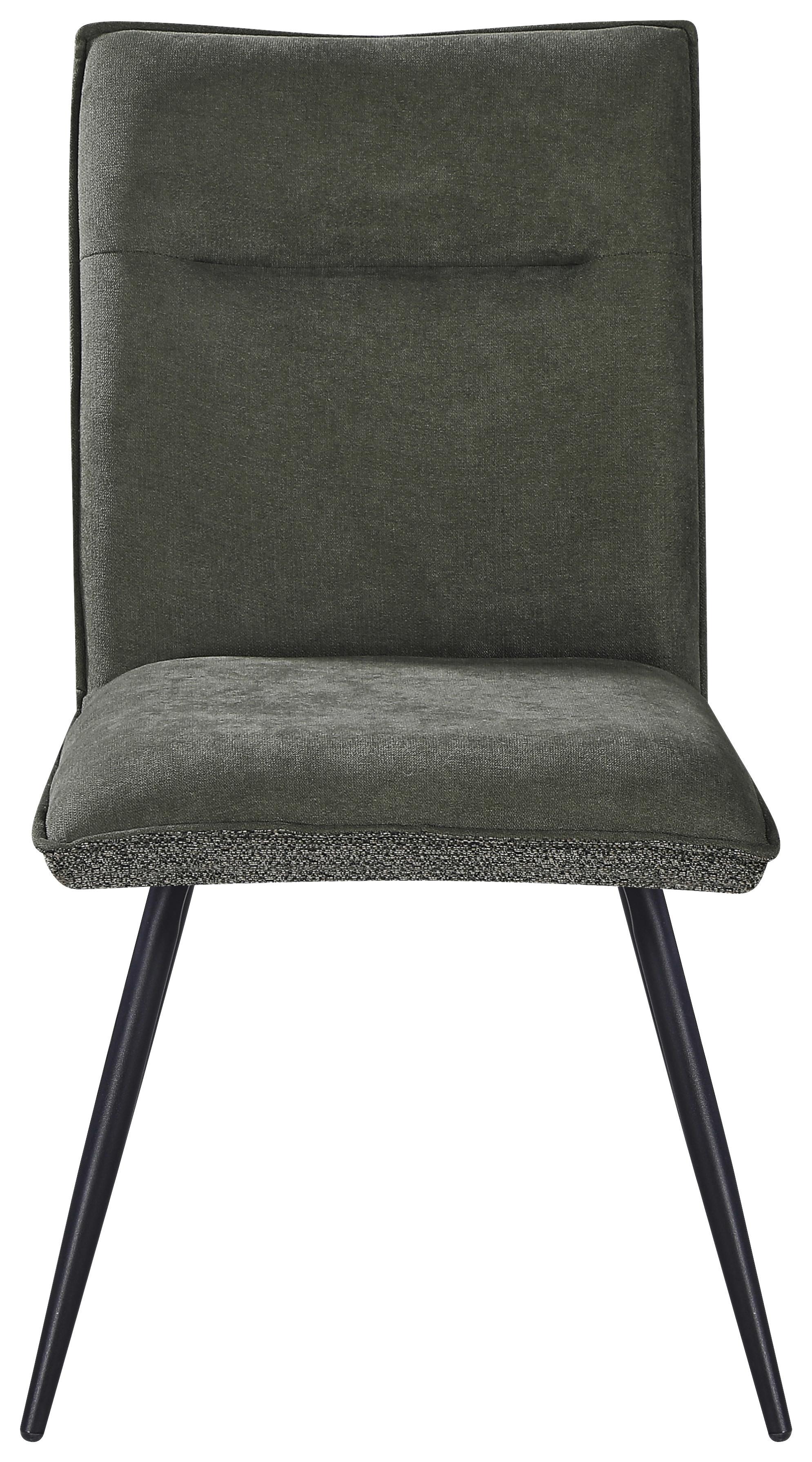 ŽIDLE NOVA - černá/zelená, Moderní, kov/textil (47cm) - Premium Living