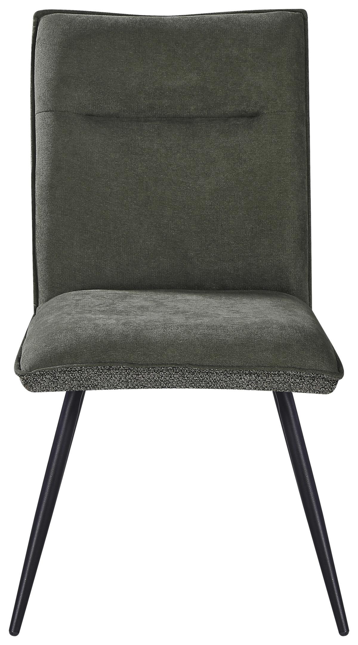 ŽIDLE NOVA - černá/zelená, Moderní, kov/textil (63/47/88cm) - Premium Living