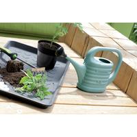 Gießkanne Herbert - Türkis/Anthrazit, KONVENTIONELL, Kunststoff (35,2/10,2/22,4cm) - Ondega