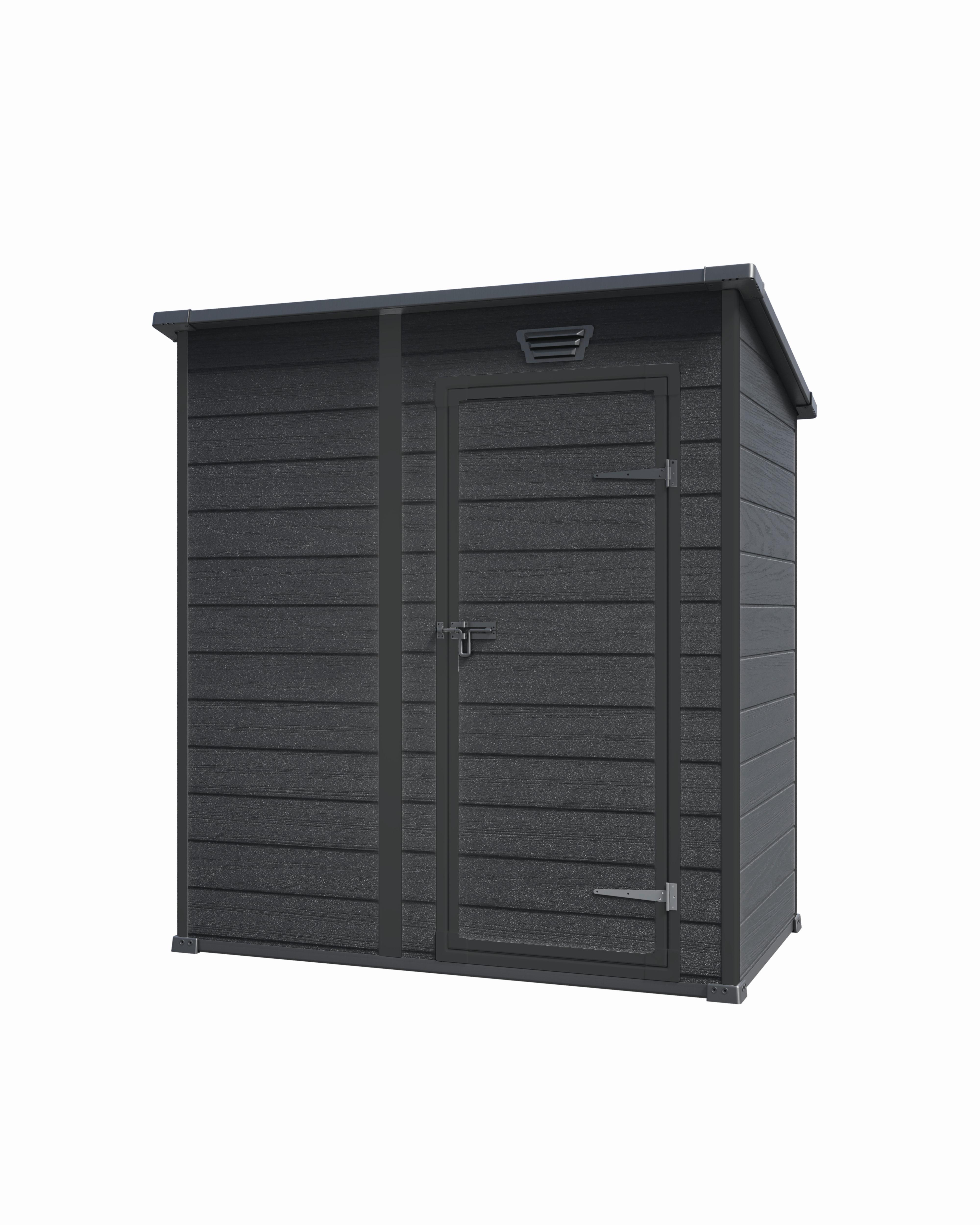 ZÁHRADNÝ DOMČEK ESSENTIAL SHED - tmavosivá, Basics, plast