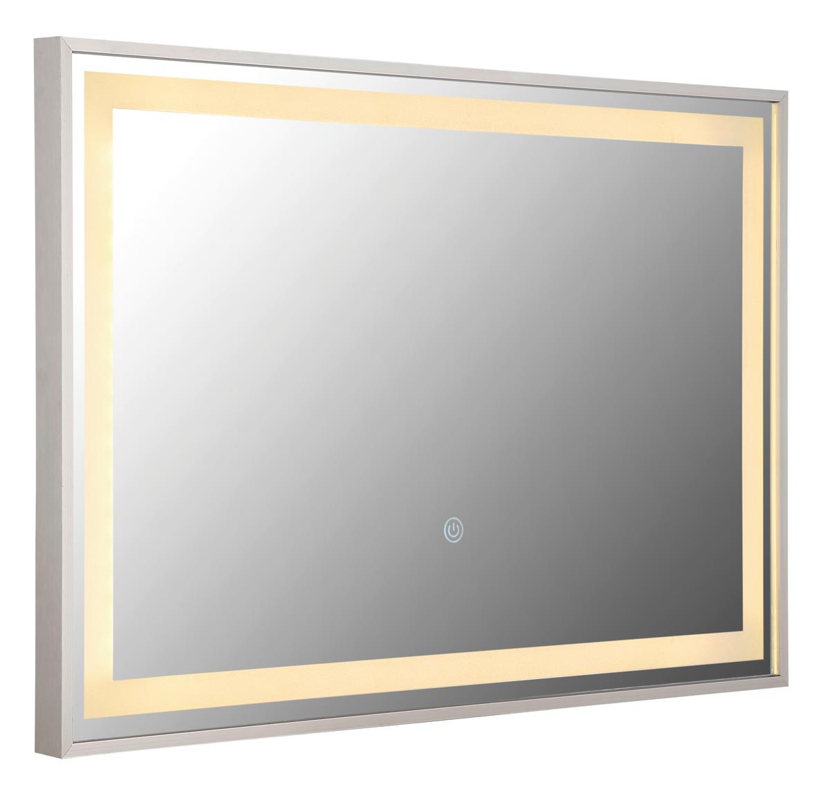 KÚPEĽŇOVÉ ZRKADLO LUXY - Basics, kov/plast (60/40/2,8cm) - Globo