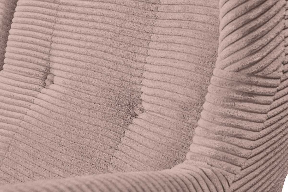 Küchensofa Oskar 5 Hellrosa B: 176 cm - Hellrosa/Schwarz, KONVENTIONELL, Textil (176/103/98cm) - MID.YOU