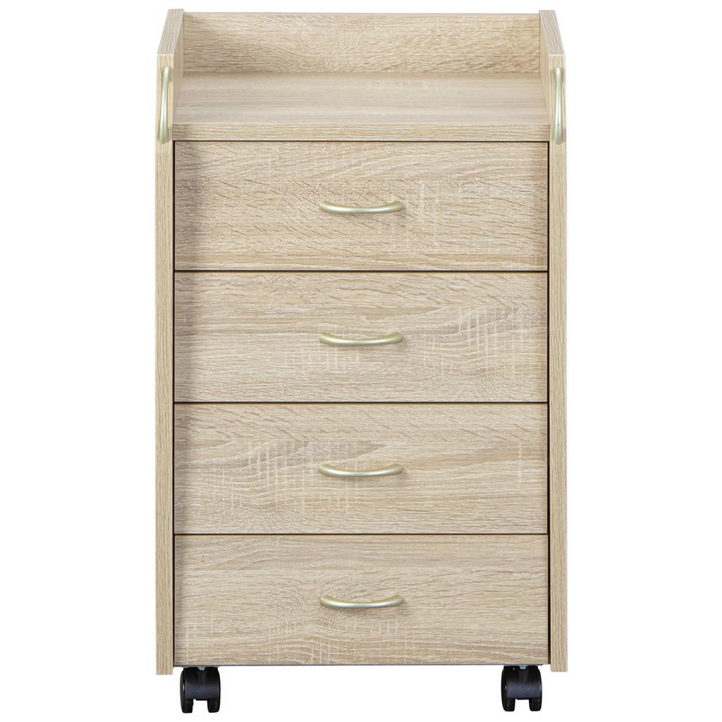 Rollcontainer Eiche Dekor Novi BHT 40x36x65 cm
