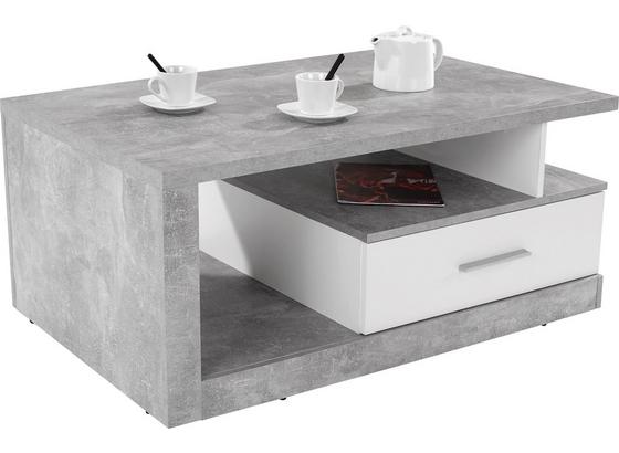 Stauraum-Couchtisch Iguan in Betonoptik Hell - Weiß/Grau, MODERN, Holzwerkstoff (110/45/67cm) Stauraum-Couchtisch Iguan in Betonoptik Hell - Weiß/Grau, MODERN, Holzwerkstoff (110/45/67cm)