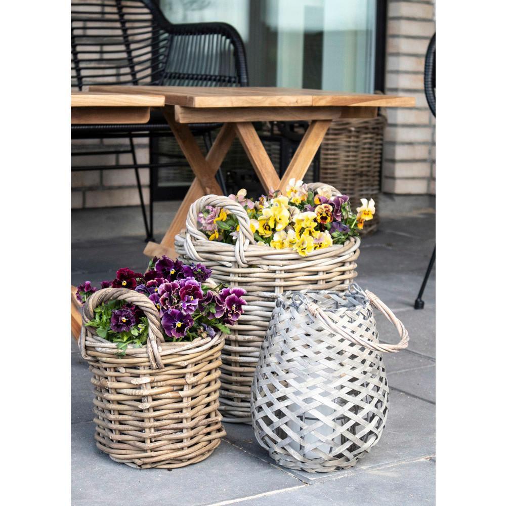 Korbset Caor Baskets 4-Teilig - Klar/Braun, Basics, Holz/Kunststoff