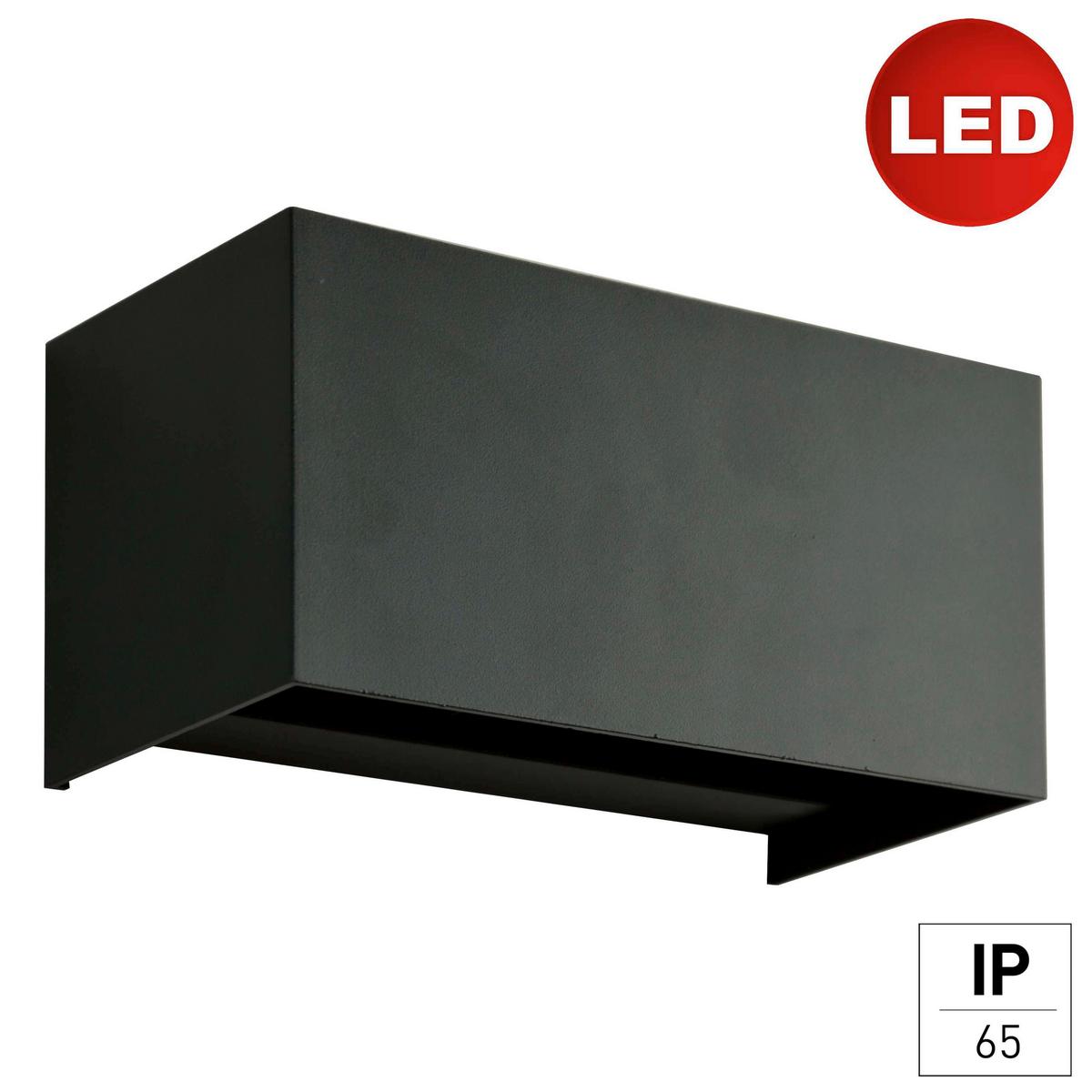 Außenwandleuchte 2528000281696 Quad - Anthrazit, Design, Metall (21.5/10.8/11cm)