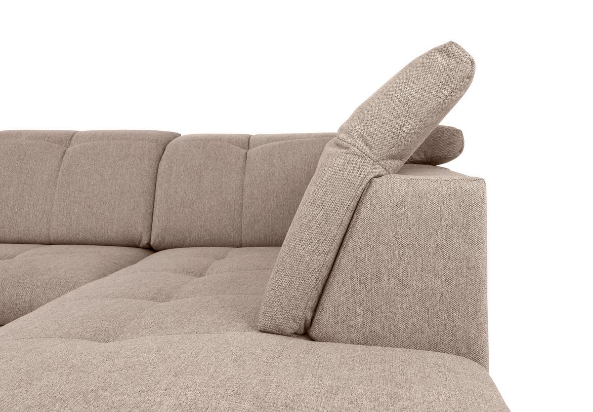 Wohnlandschaft Ramzes Hellbraun U: 173x328x215 cm - Hellbraun/Grau, Design, Textil (173/328/215cm) - MID.YOU