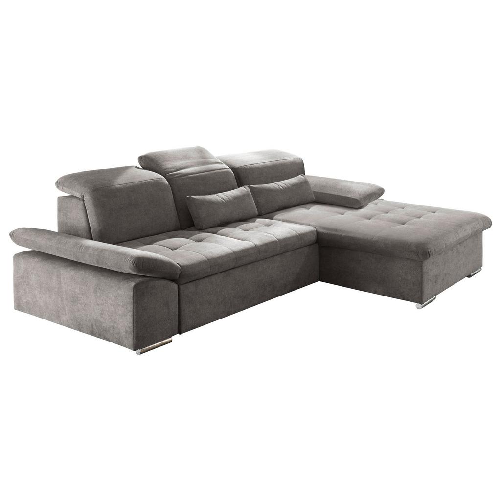 Ecksofa mit Schlaffunktion + Bettkasten Wayne, Webstoff