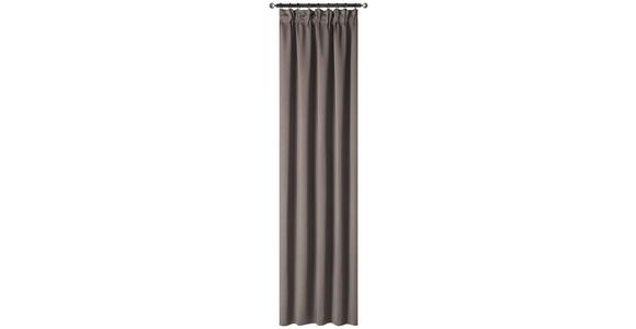 Vorhang mit Band Simone 135x245 cm Taupe - Taupe, ROMANTIK / LANDHAUS, Textil (135/245cm) - James Wood