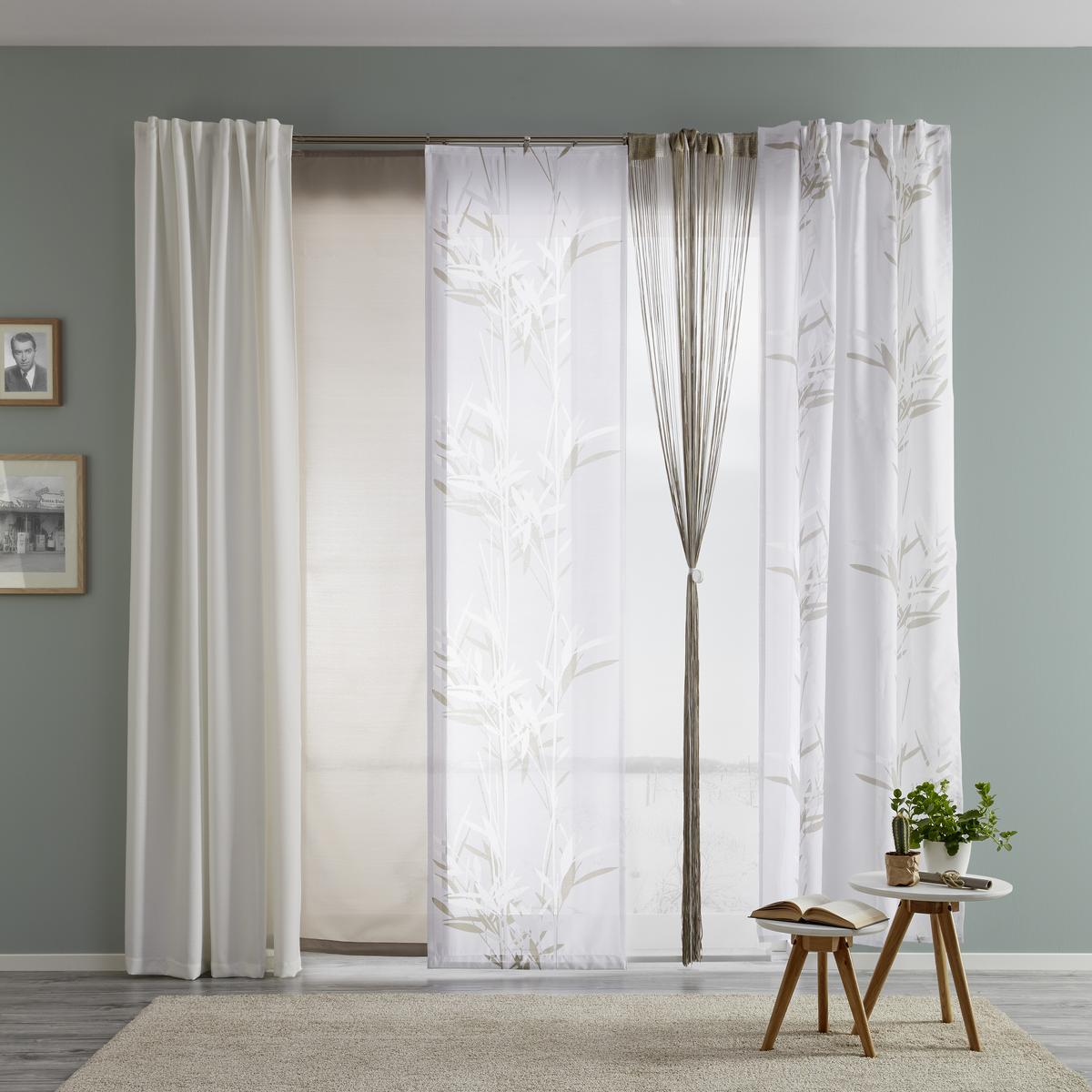 HOTOVÝ ZÁVES Leo, 135/255cm, prírodná - prírodná farba, textil (135/255cm) - Premium Living