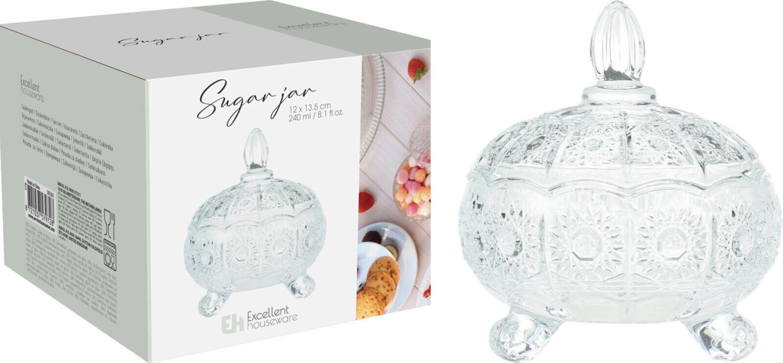 Dekoschale Sinja - Klar, Basics, Glas (11,9/13,5/11,9cm)