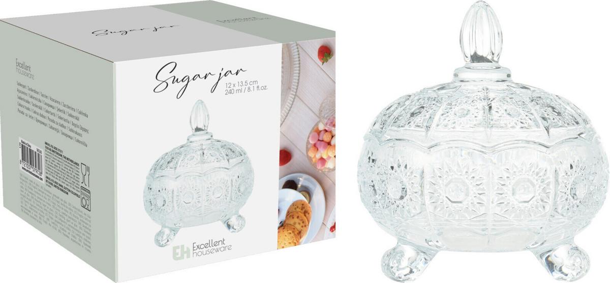 Dekoschale Sinja - Klar, Basics, Glas (11,9/13,5/11,9cm)