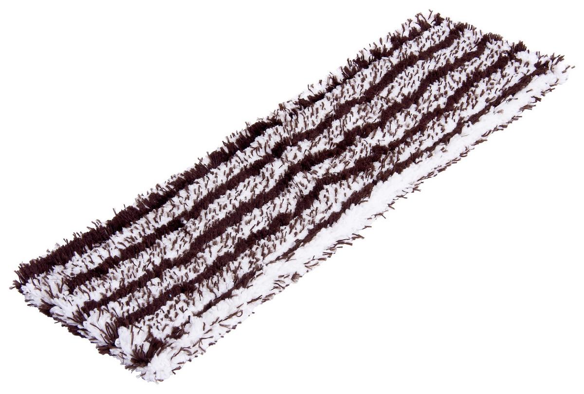 Wischbezug Parkett Wischbreite: 42 Cm Mikrofleece - Braun/Weiß, KONVENTIONELL, Textil (14/42cm) - Ondega