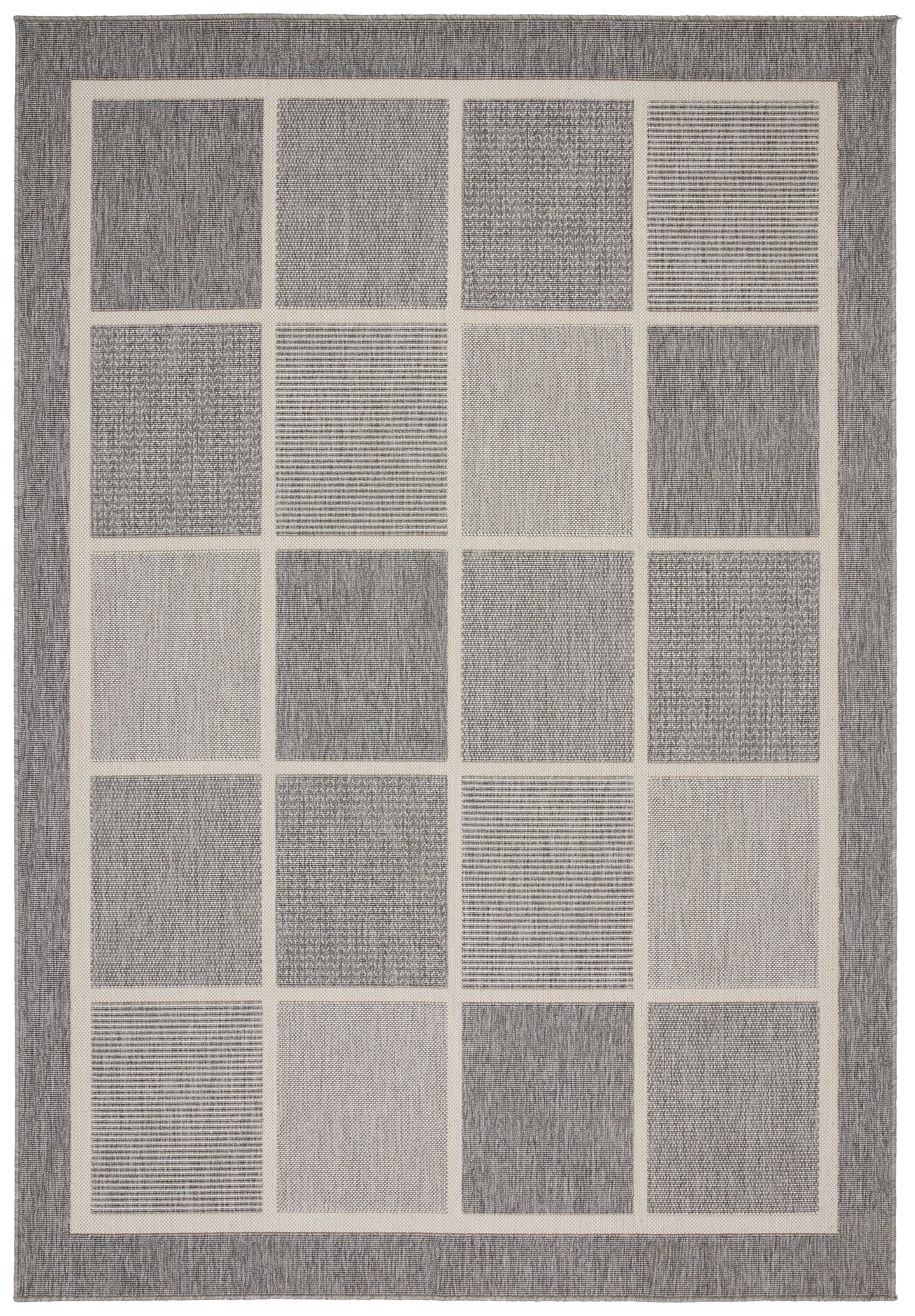 Koberec Tkaný Na Plocho Minnesota 3, 160/230cm, Šedá - šedá, Moderní, textil (160/230cm) - Modern Living