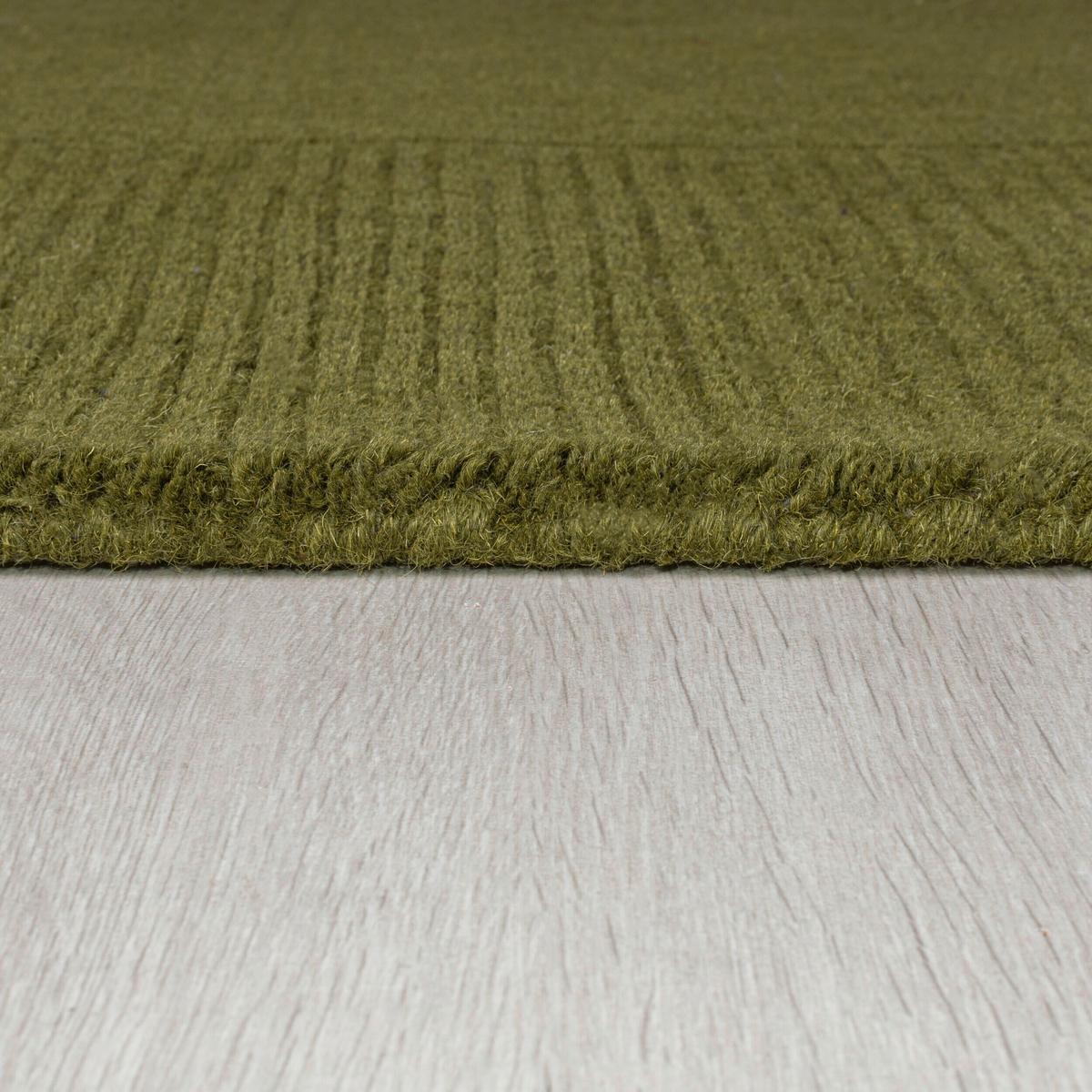 Handwebteppich 503119374995 - Olivgrün, Basics, Textil (120/170cm)