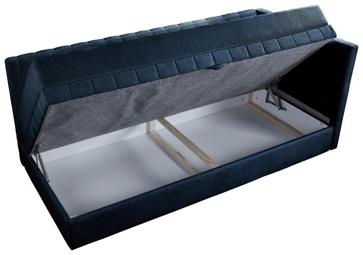 Schlafsofa Roma - Schwarz, Design, Textil (212/83/99cm) - MID.YOU