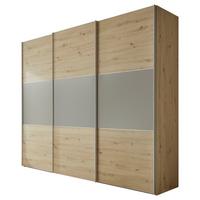 Schwebetürenschrank B: 298 Cm Includo, Artisan Eiche/grau - Anthrazit/Weiß, Design (298/222/68cm) - MID.YOU