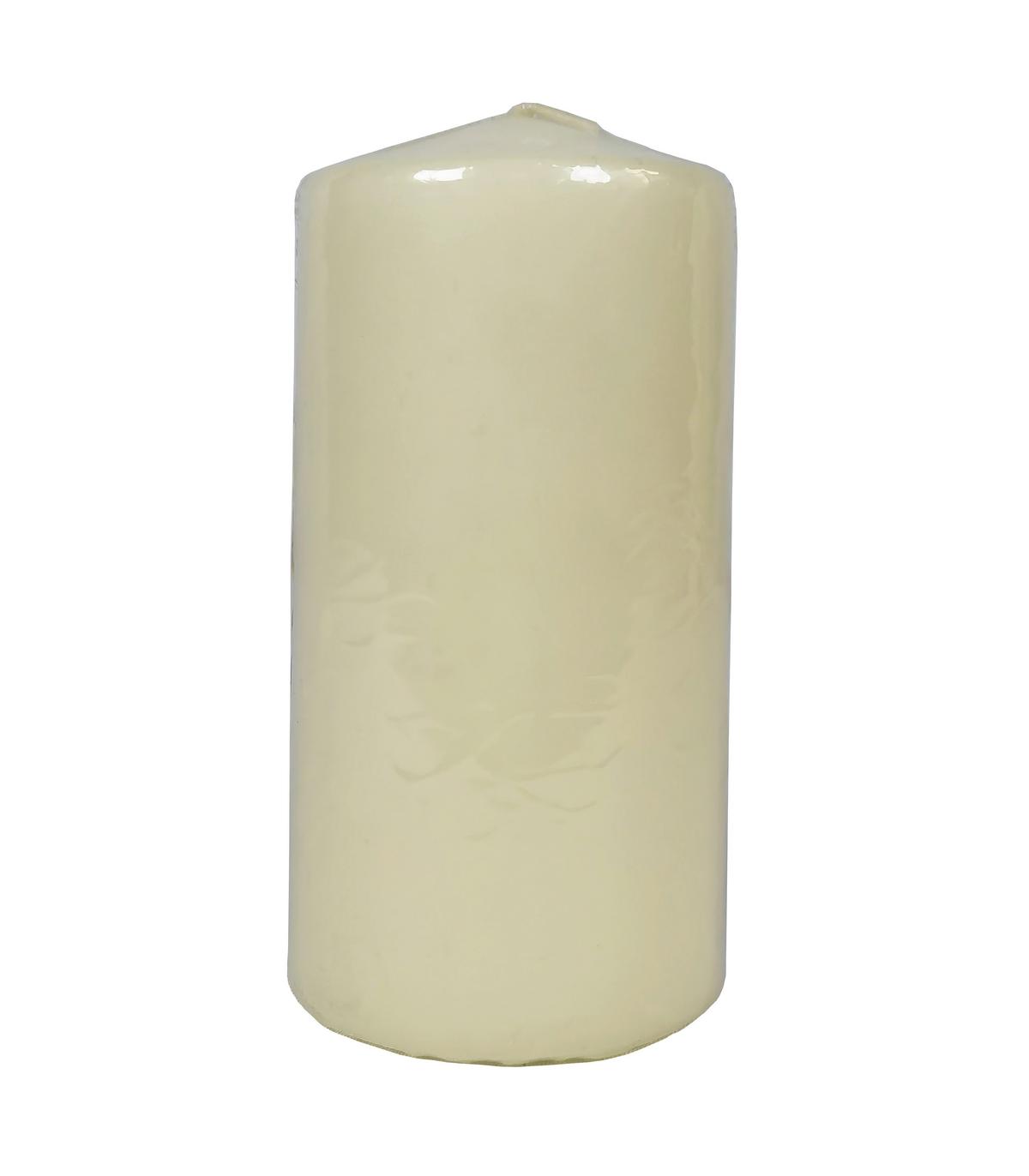 Stumpenkerze Ivy - Basics, Naturmaterialien (6,5/15cm) - Luca Bessoni