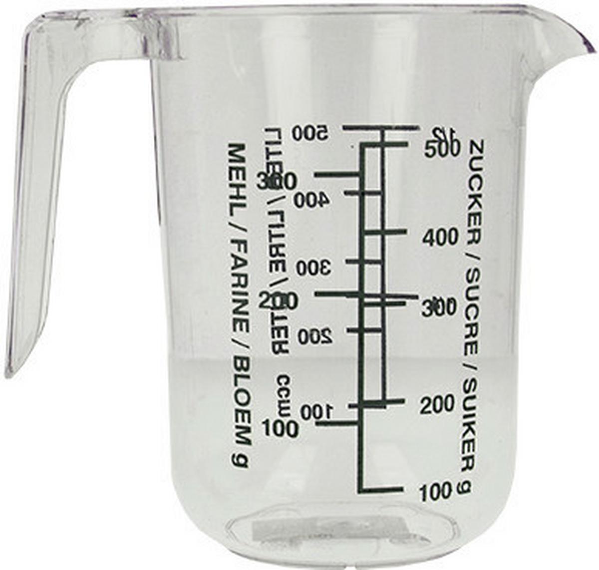 Mérőpohár 0,5 Liter - műanyag (9.4/12.9/14cm)