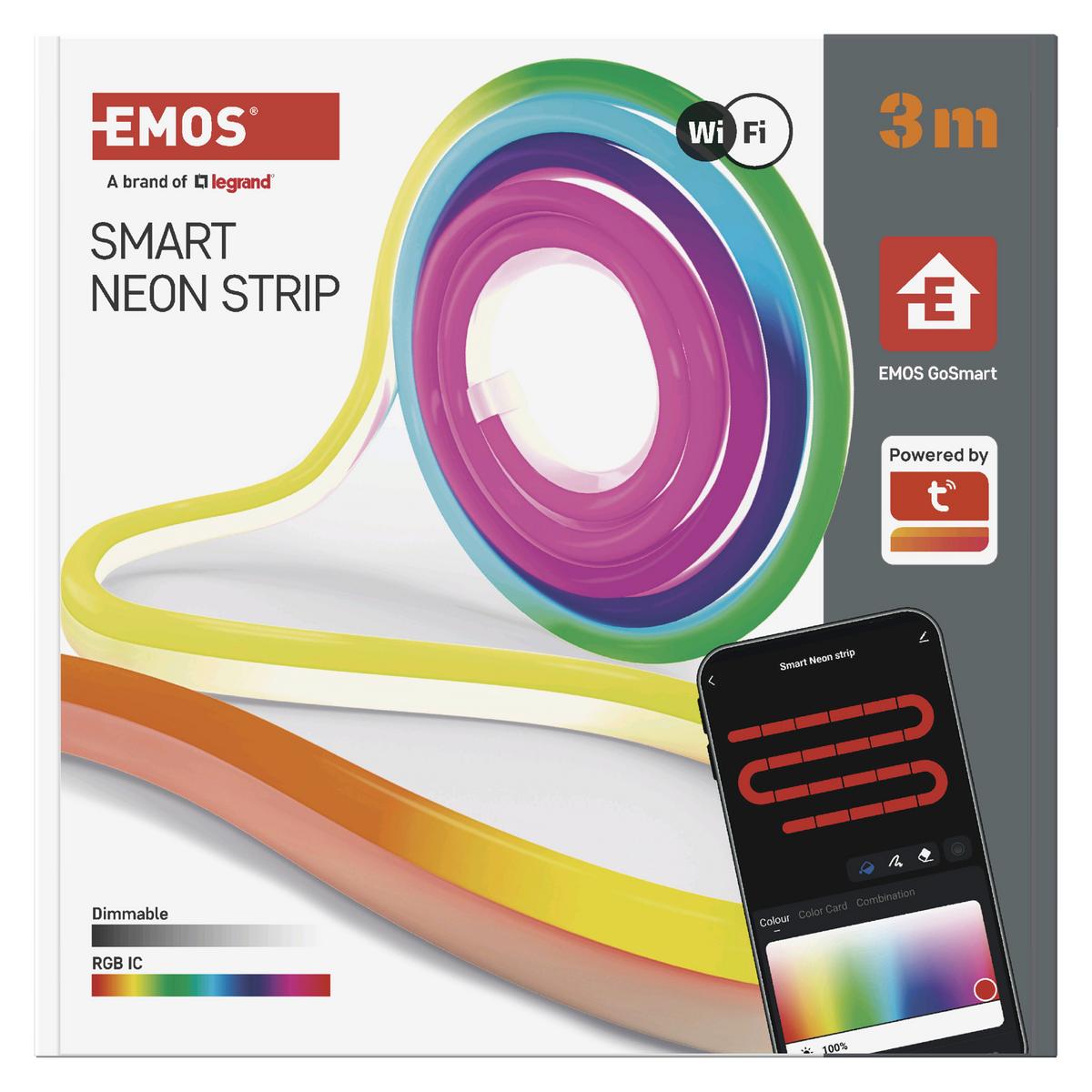 Rugalmas Led Szalag Gosmart Kb. 3m - többszínű, Basics, műanyag (300cm)